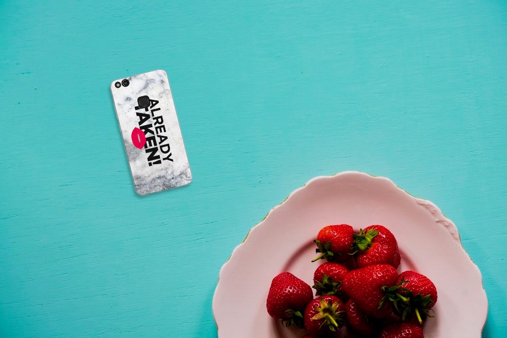 Huawei P10 Lite Siliconen hoesje met naam Already Taken White
