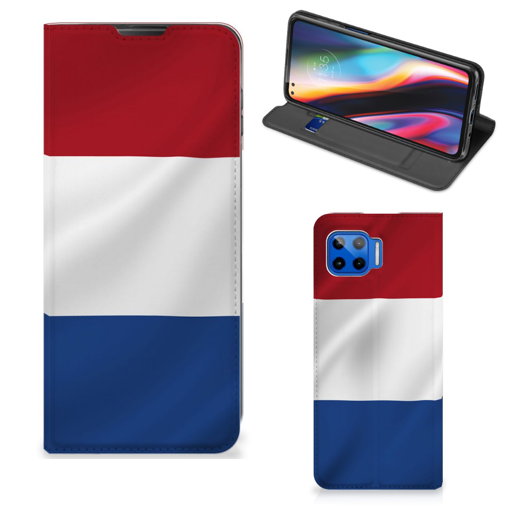 Motorola Moto G 5G Plus Standcase Nederlandse Vlag - B2C Telecom