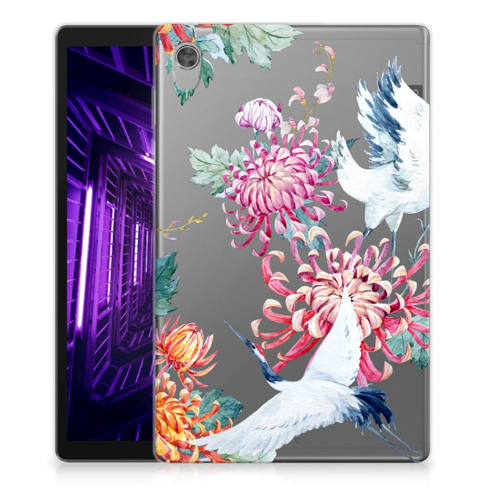 Lenovo Tab M10 HD (2de generatie) Back Case Bird Flowers