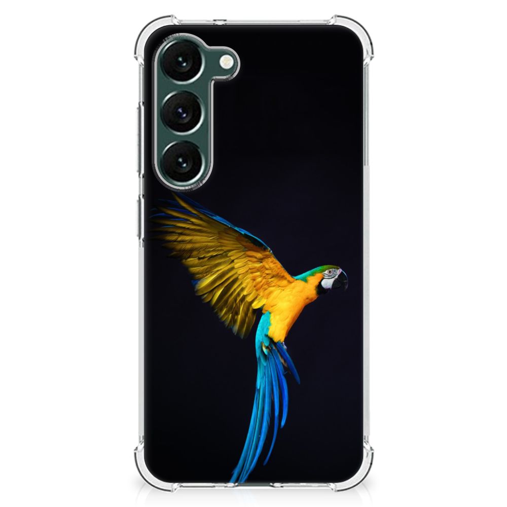 Samsung Galaxy S23 Plus Case Anti-shock Papegaai B2C Telecom