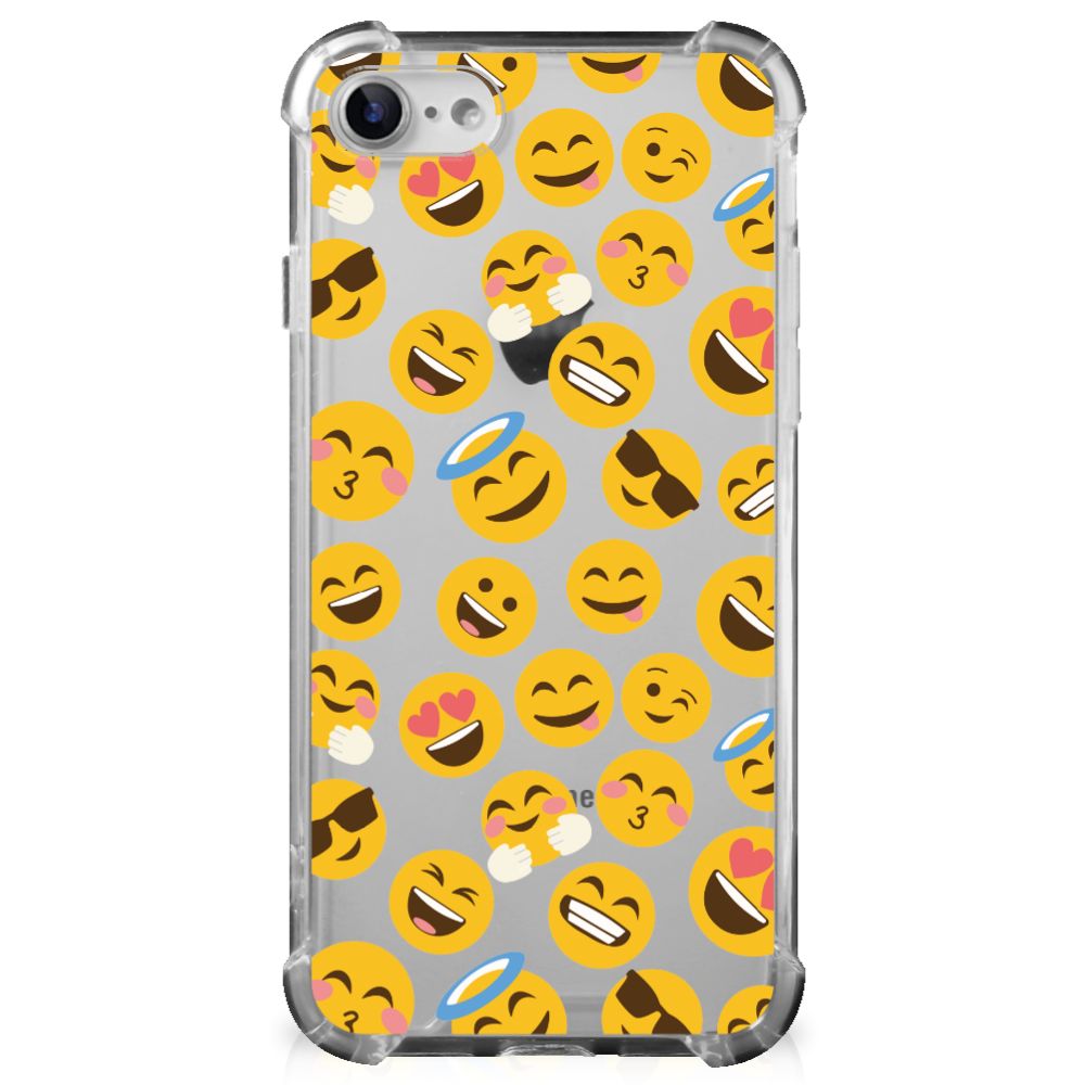 iPhone SE 2022/2020 | iPhone 8/7 Doorzichtige Silicone Hoesje Emoji