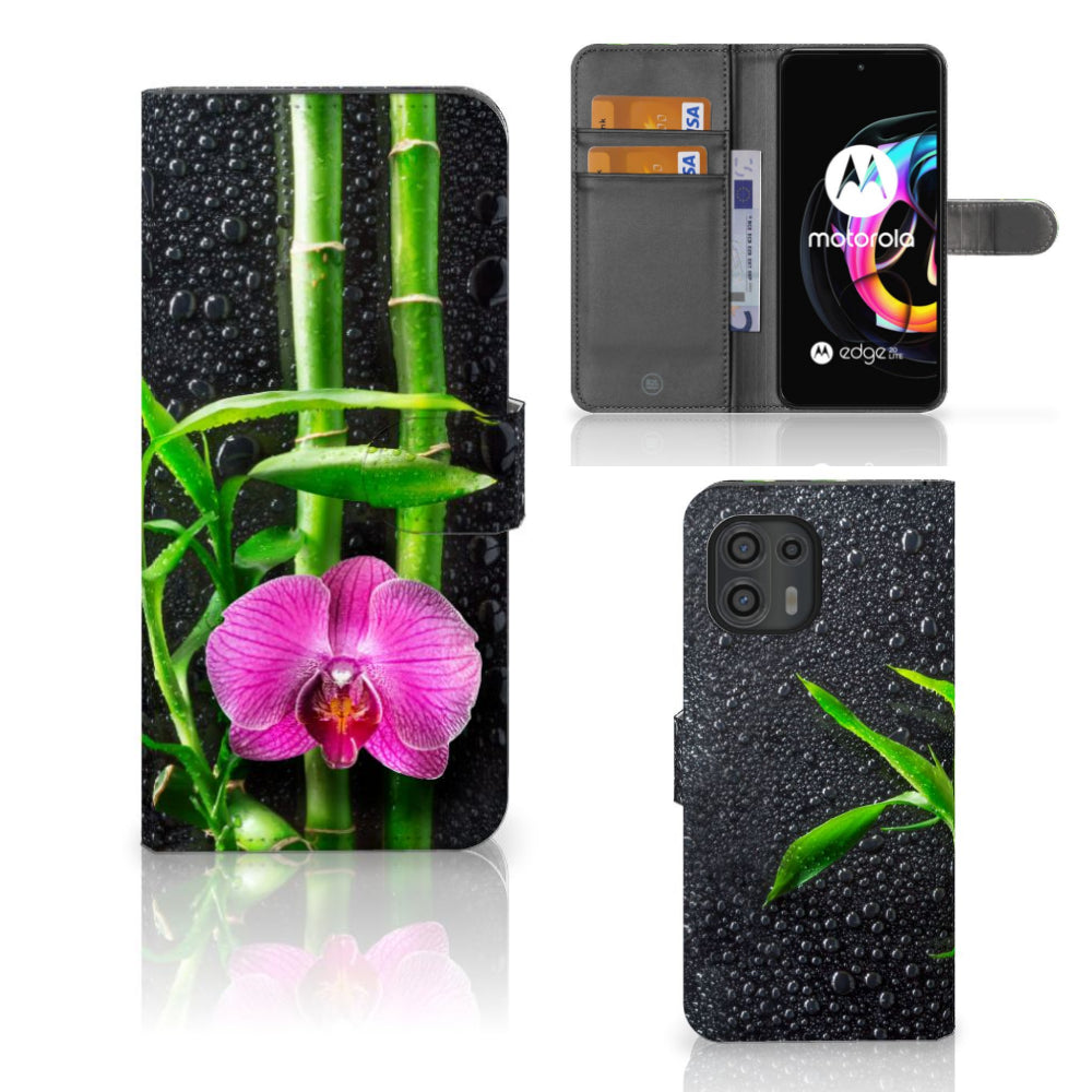 Motorola Edge 20 Lite Hoesje Orchidee