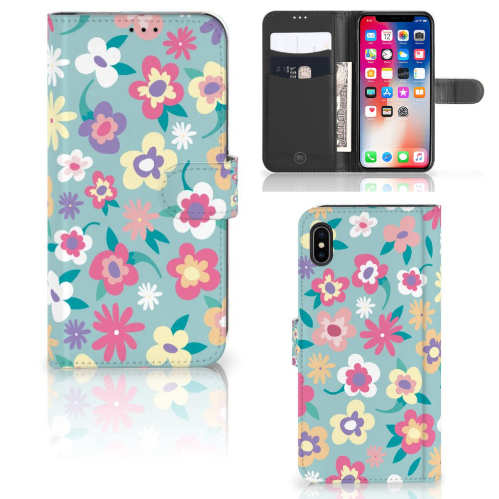 Apple iPhone Xs Max Hoesje Flower Power