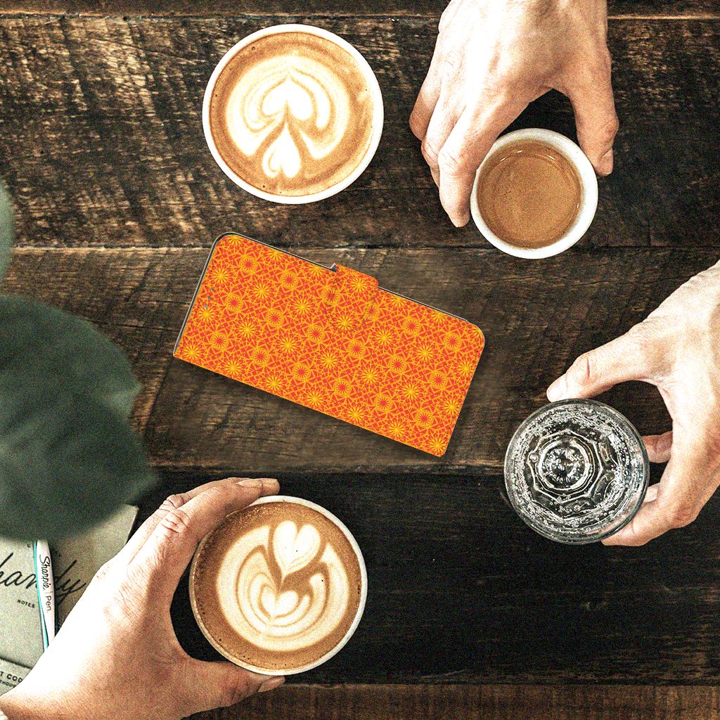 Motorola Moto G52 | Moto G82 Telefoon Hoesje Batik Oranje