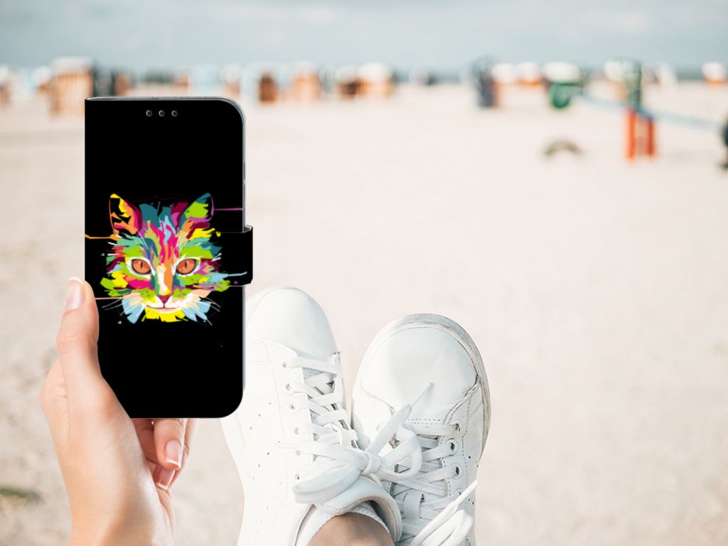 Honor 10 Lite Leuk Hoesje Cat Color