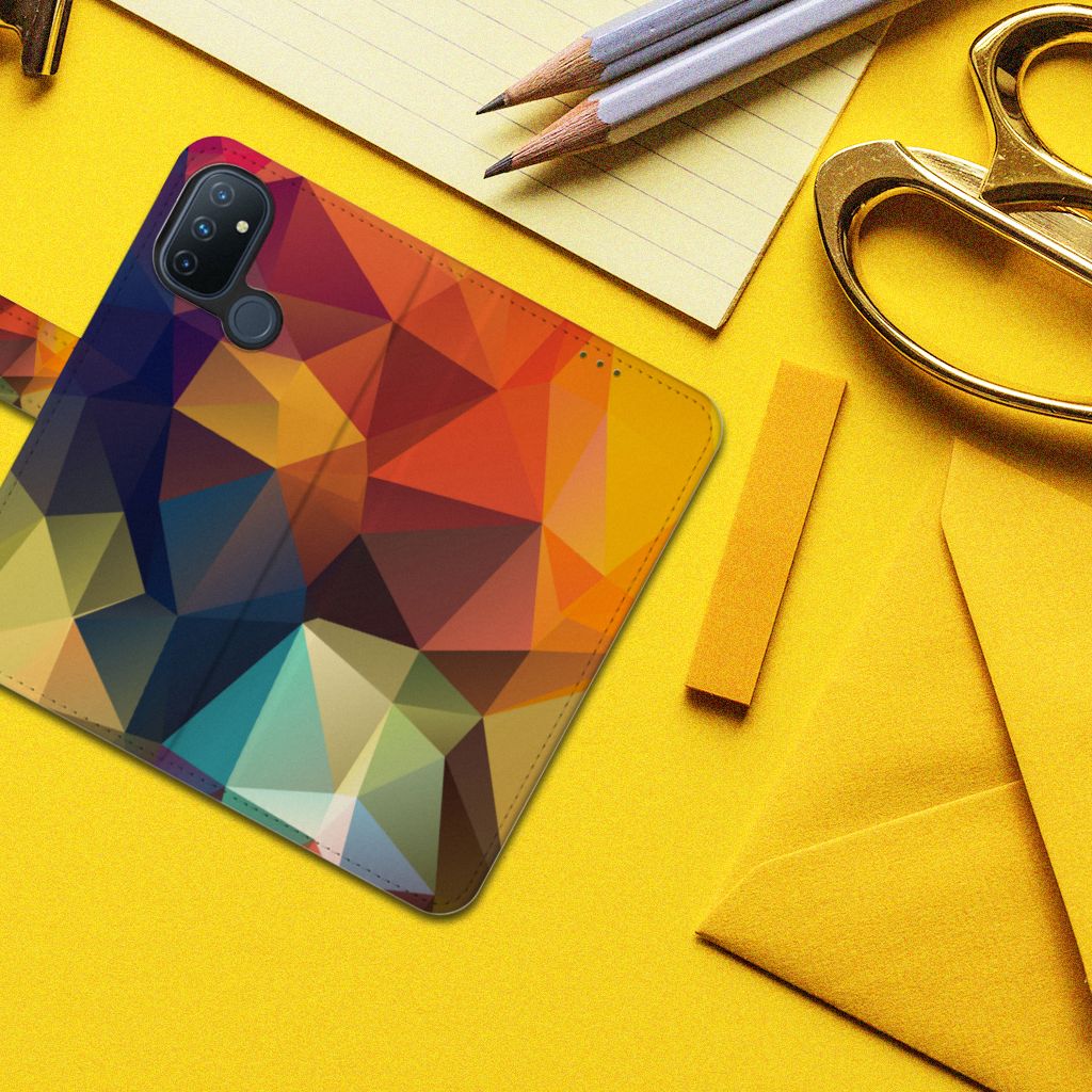 OnePlus Nord N100 Book Case Polygon Color