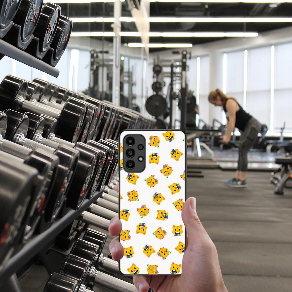 Back Case voor Samsung Galaxy A13 4G Katten Emojis B2C Telecom