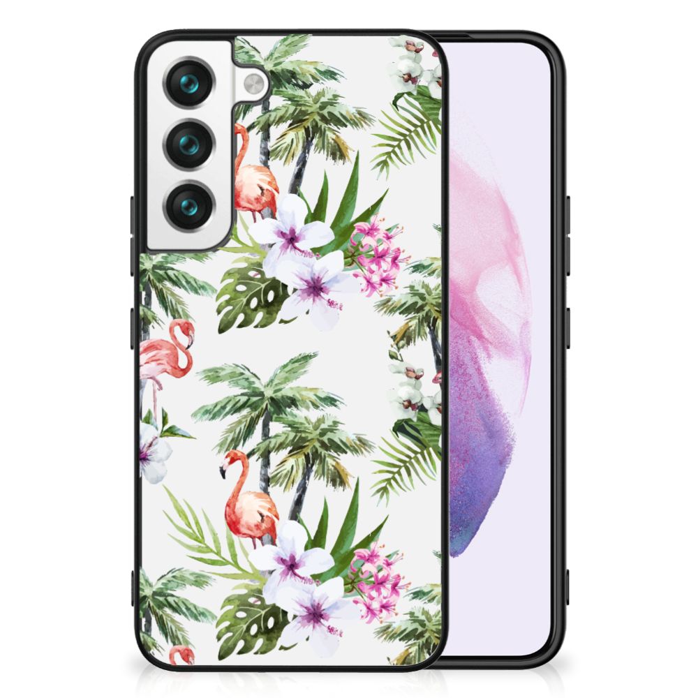 Samsung Galaxy S22 Dierenprint Telefoonhoesje Flamingo Palms