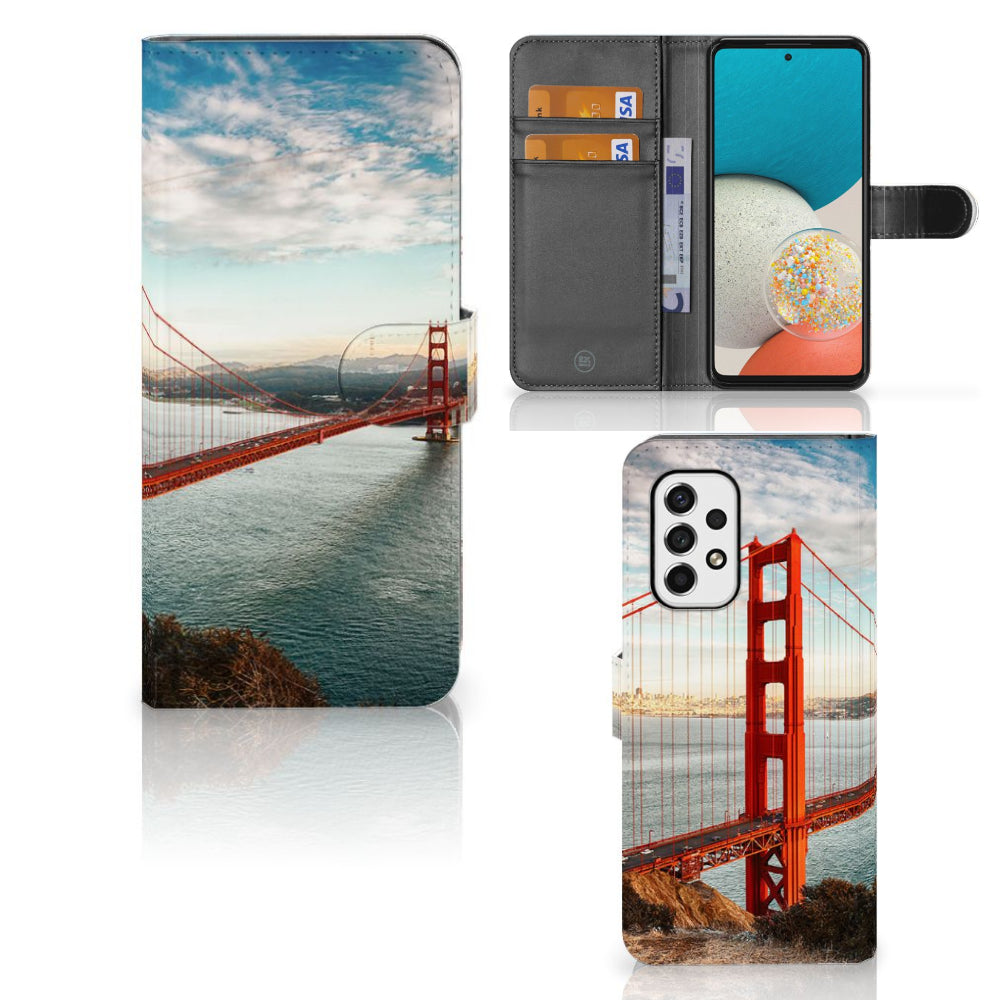 Samsung Galaxy A53 Flip Cover Golden Gate Bridge