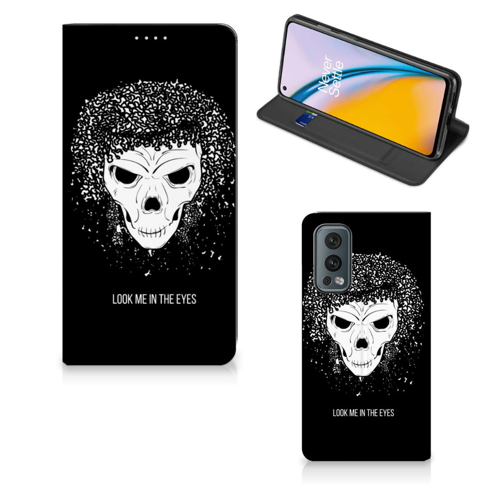 Mobiel BookCase OnePlus Nord 2 5G Skull Hair