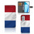 OnePlus 9 Bookstyle Case Nederlandse Vlag met pasjes, artistiek design van de Nederlandse vlag.