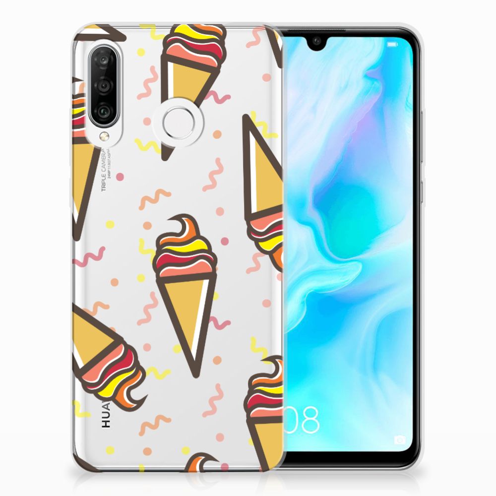 Huawei P30 Lite Siliconen Case Icecream