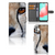 Samsung Galaxy A32 5G Telefoonhoesje met Pasjes Cheetah met close-up van cheeta en ruimte voor 3 pasjes.