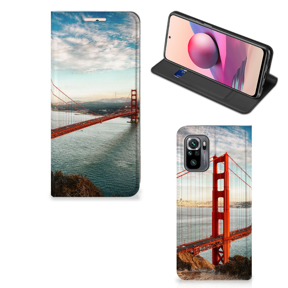 Xiaomi Redmi Note 10 4G | 10S | Poco M5s Book Cover Golden Gate Bridge - B2C Telecom