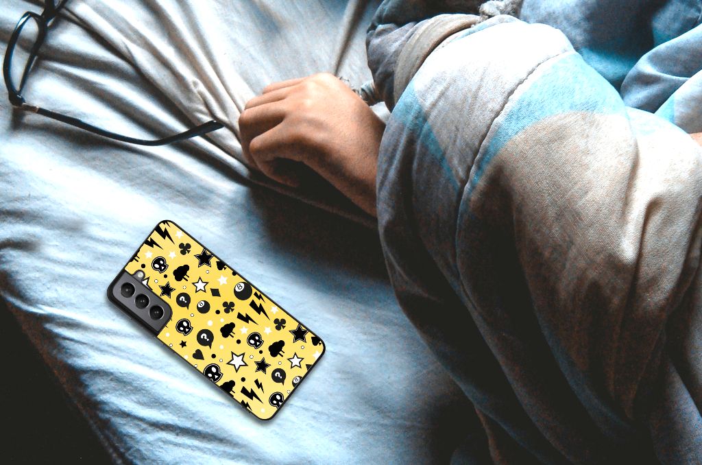 Telefoonhoesje Samsung Galaxy S21FE Punk Geel B2C Telecom