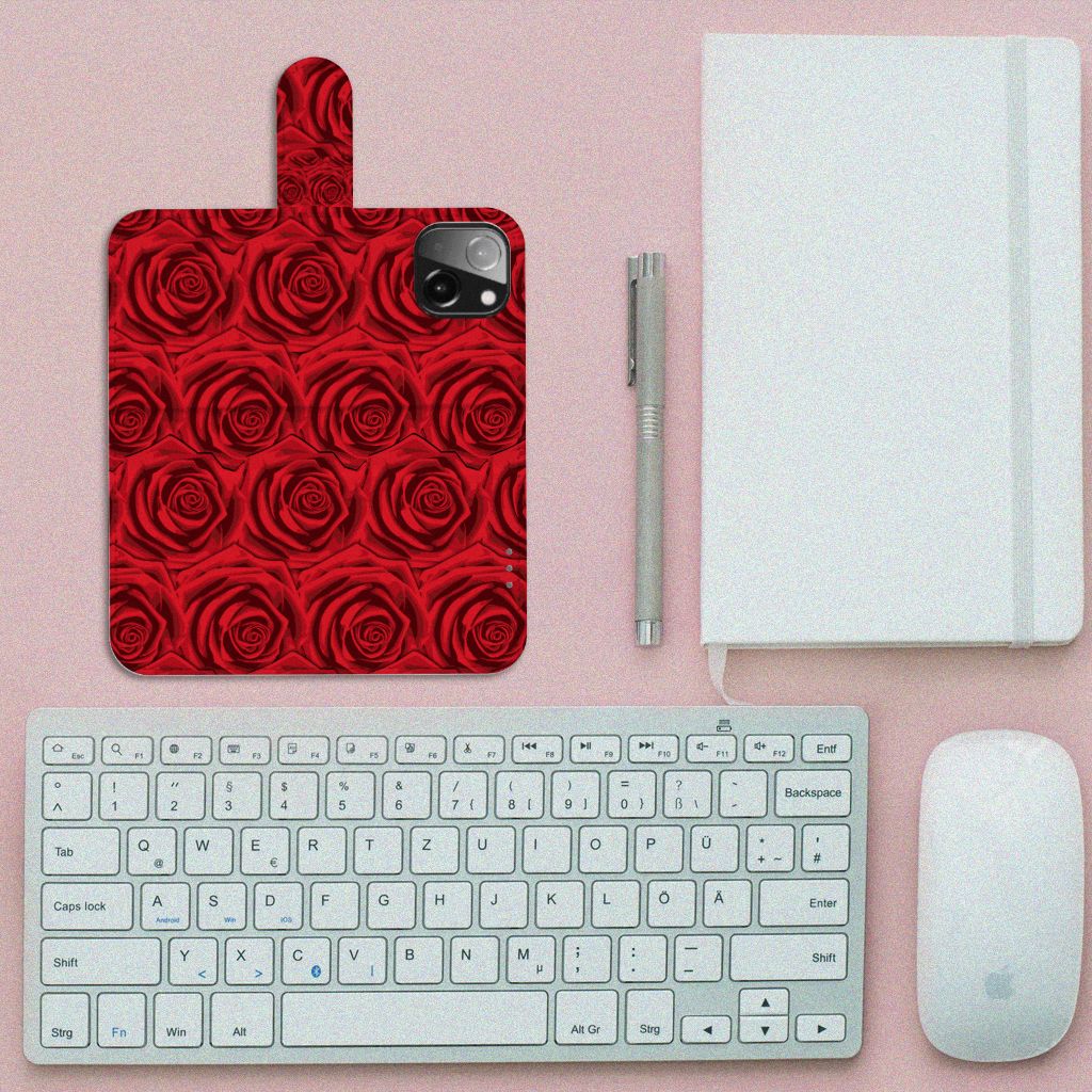 iPhone 13 Mini Hoesje Red Roses met rozenprint, perfect voor een unieke uitstraling đš