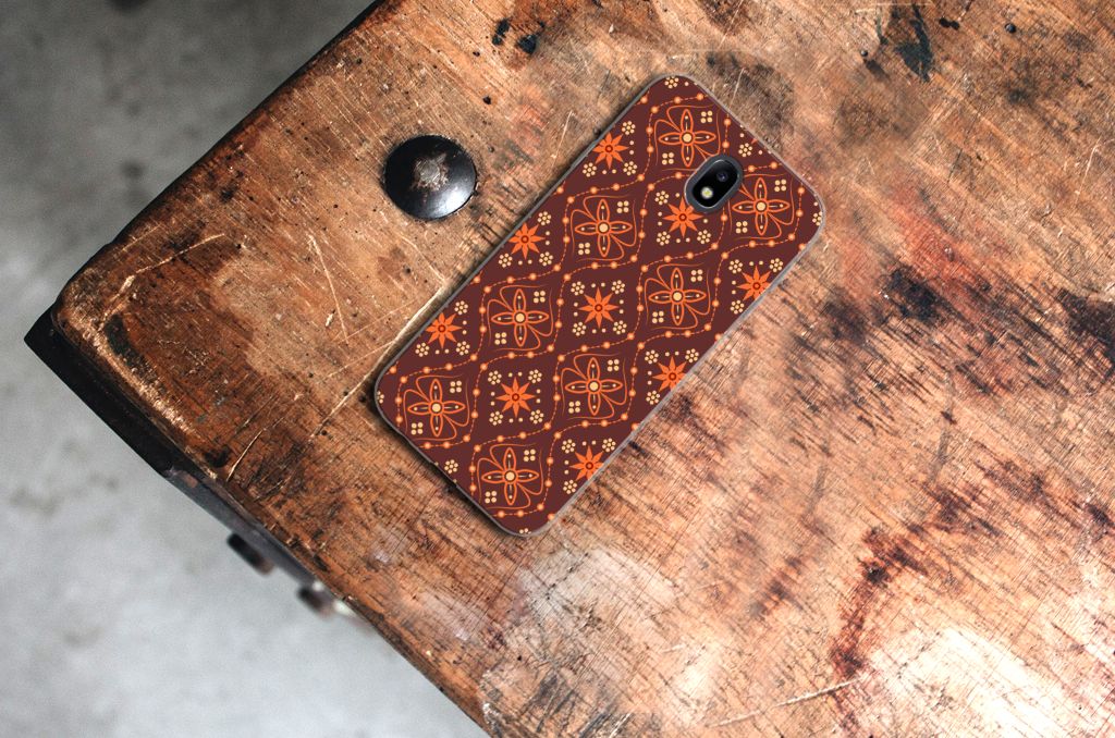 Samsung Galaxy J7 2017 | J7 Pro TPU bumper Batik Brown