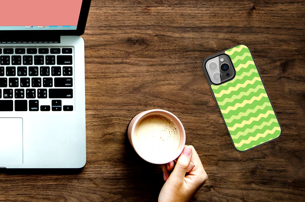 iPhone 13 Pro Max Back Case Waves Green B2C Telecom