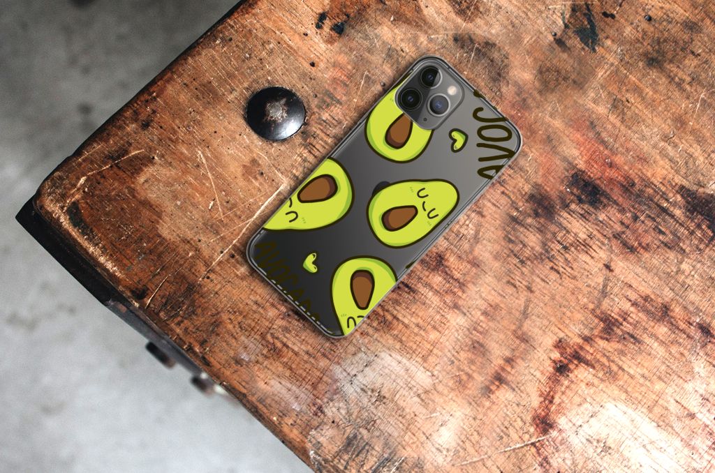Apple iPhone 11 Pro Telefoonhoesje met Naam Avocado Singing