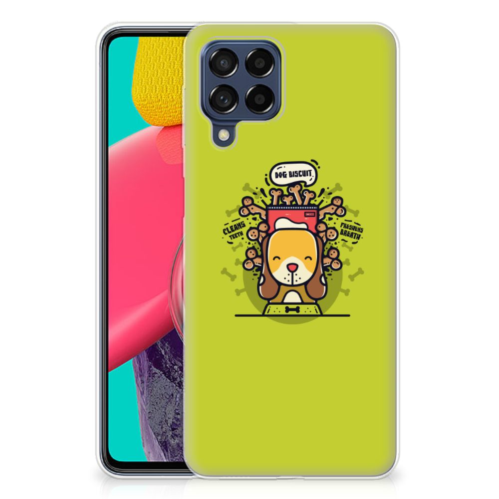 Samsung Galaxy M53 Telefoonhoesje met Naam Doggy Biscuit B2C Telecom