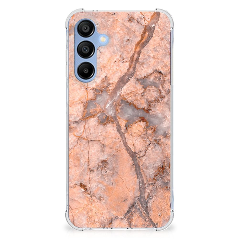 Samsung Galaxy A16 Anti-Shock Hoesje Marmer Oranje