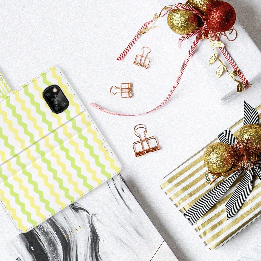 Xiaomi Poco X3 | Poco X3 Pro Telefoon Hoesje Waves Yellow
