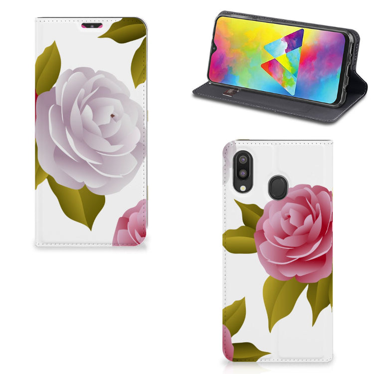 Samsung Galaxy M20 Smart Cover Roses