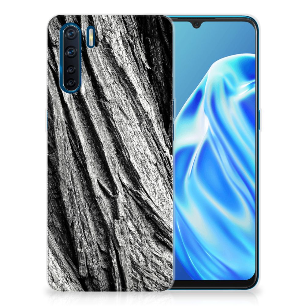 Bumper Hoesje OPPO A91 Boomschors Grijs B2C Telecom