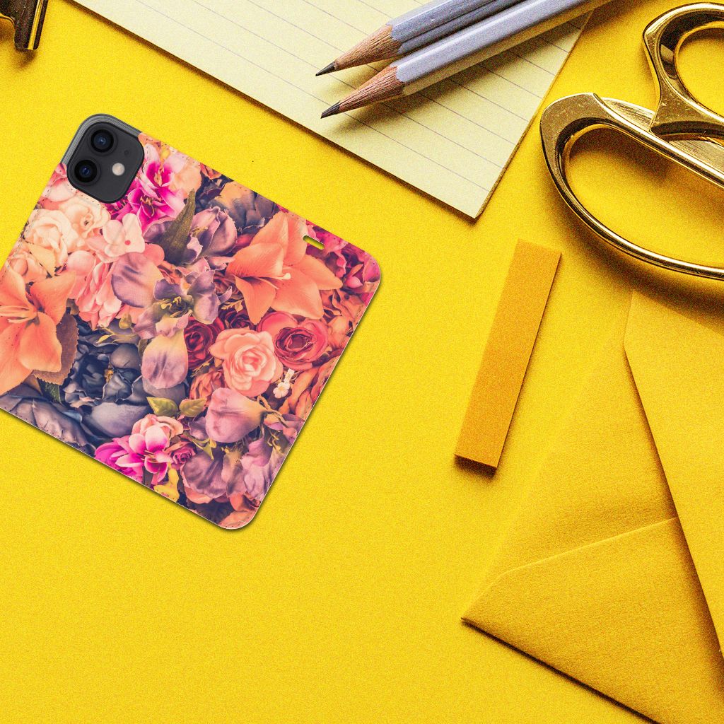 iPhone 12 Mini Smart Cover Bosje Bloemen