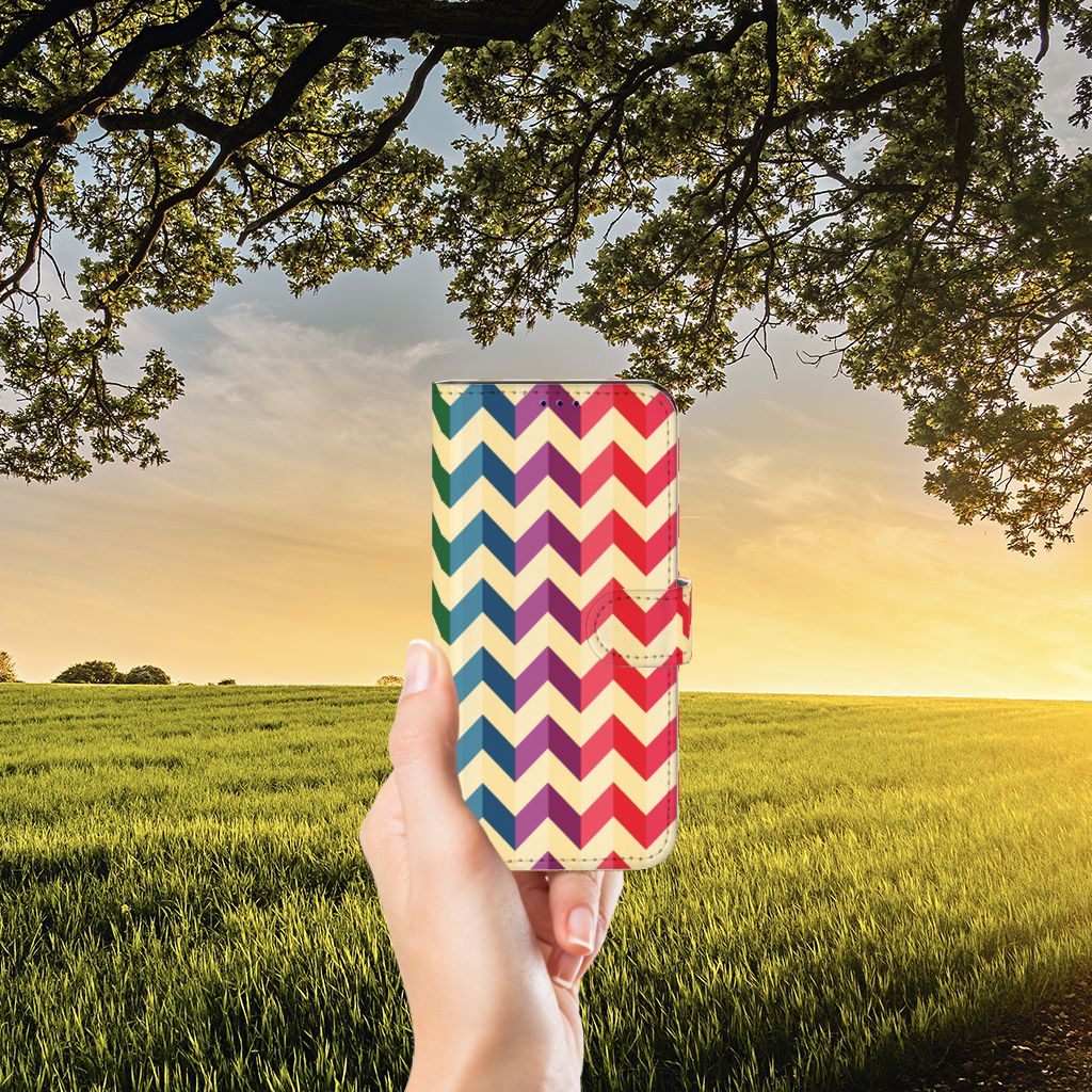 OnePlus Nord CE 2 Telefoon Hoesje Zigzag Multi Color