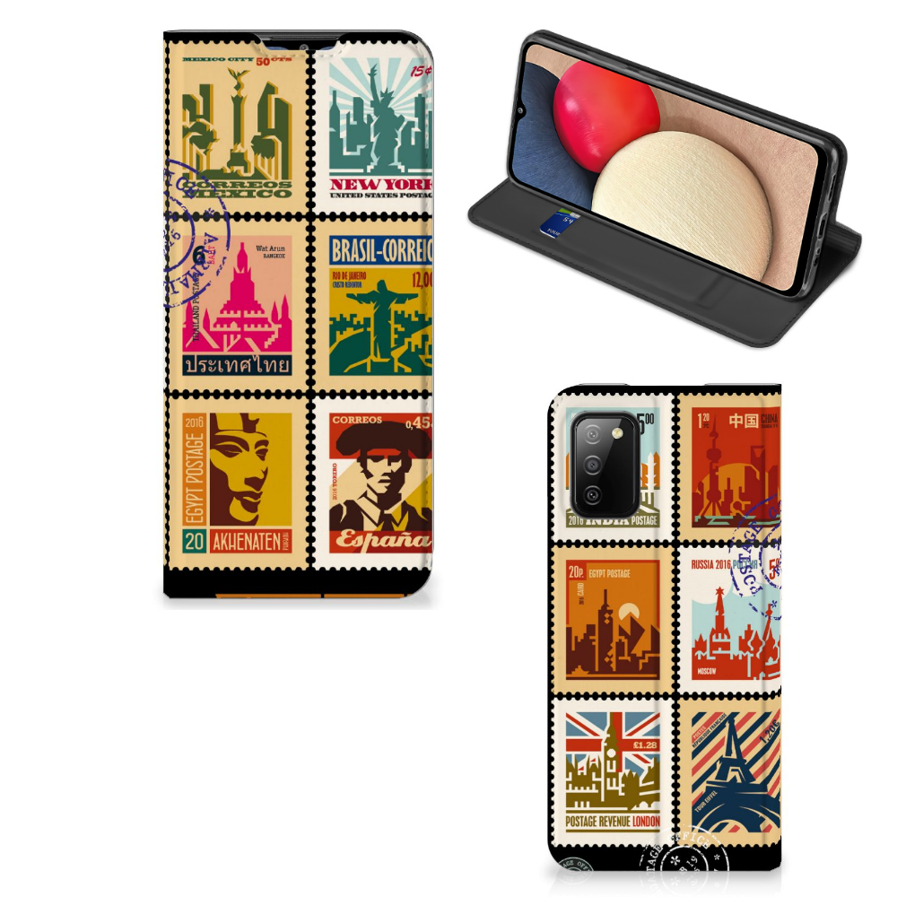 Samsung Galaxy M02s | A02s Book Cover Postzegels - B2C Telecom