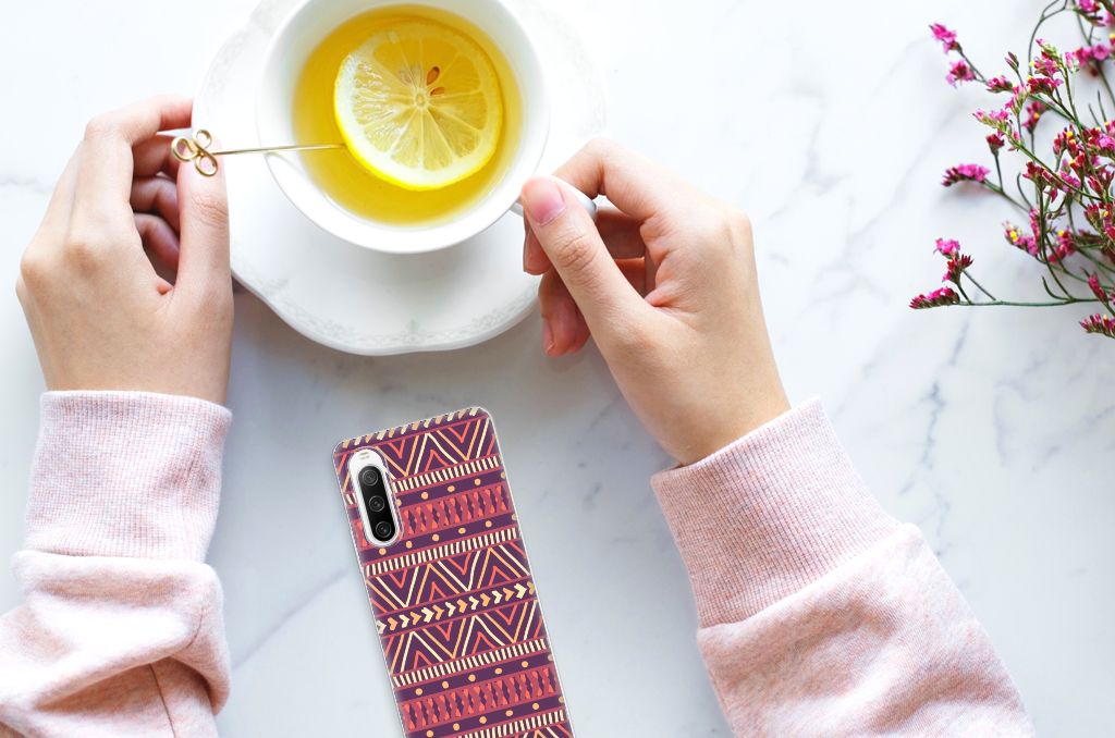 Sony Xperia 10 IV TPU bumper Aztec Paars B2C Telecom