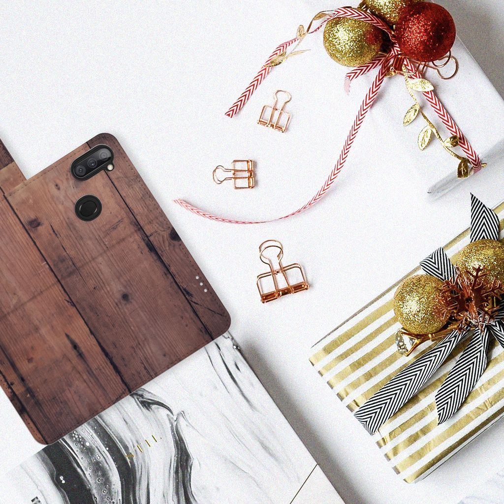 Samsung Galaxy M11 | A11 Book Style Case Old Wood