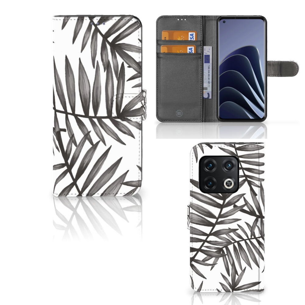OnePlus 10 Pro Hoesje Leaves Grey