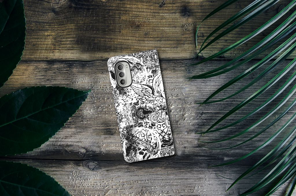 Mobiel BookCase Motorola Moto G51 5G Skulls Angel - B2C Telecom