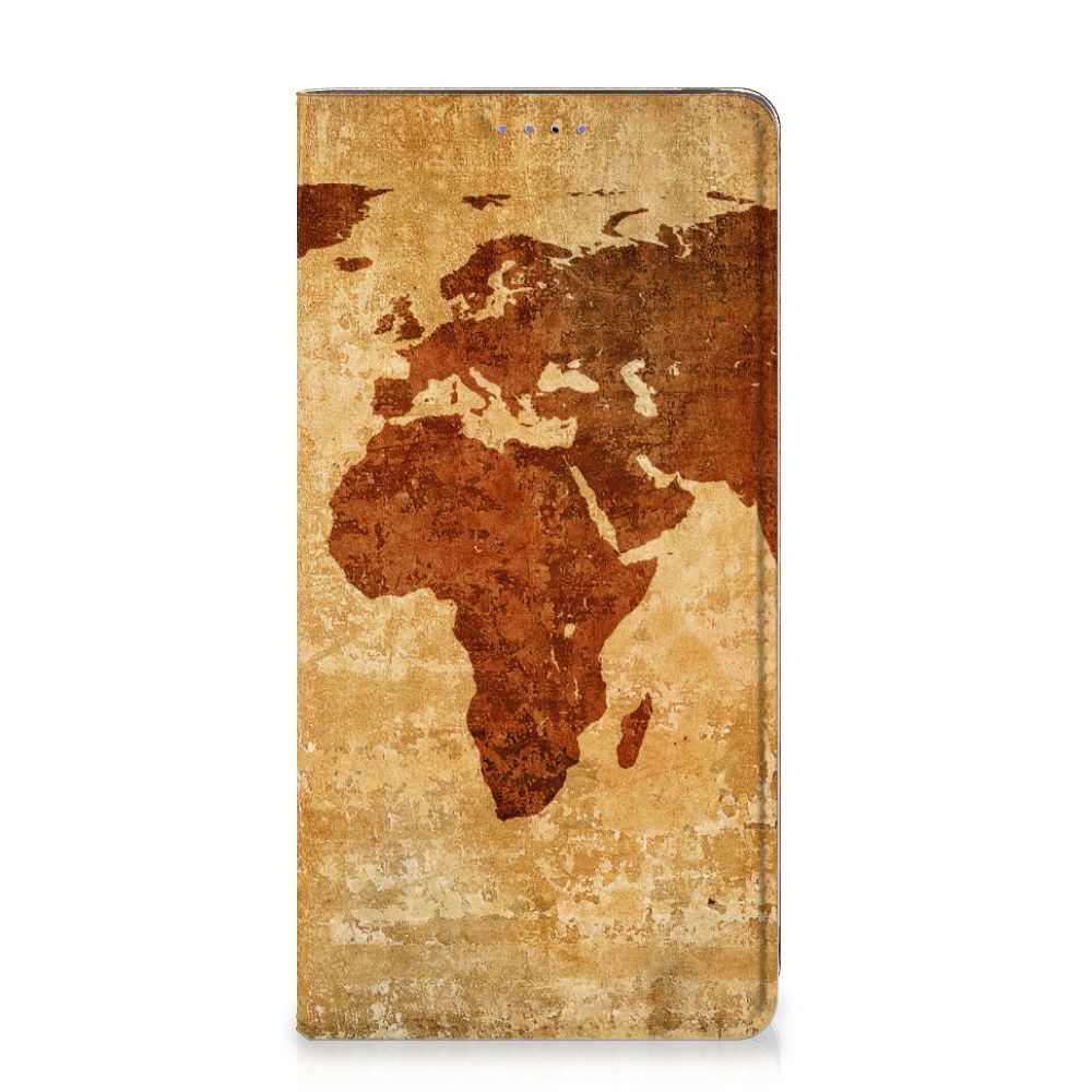 Samsung Galaxy A51 Book Cover Wereldkaart - B2C Telecom