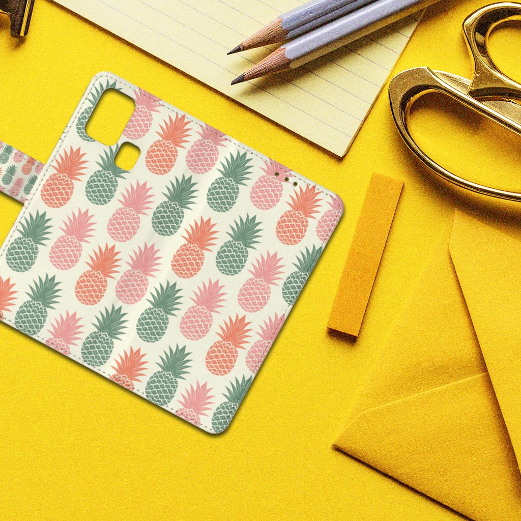Samsung Galaxy M31 Book Cover Ananas