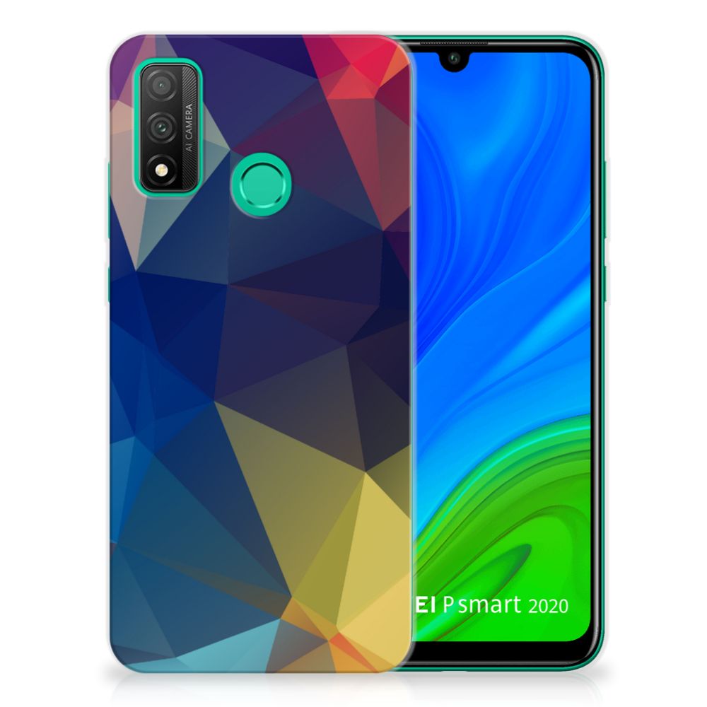 Huawei P Smart 2020 TPU Hoesje Polygon Dark B2C Telecom
