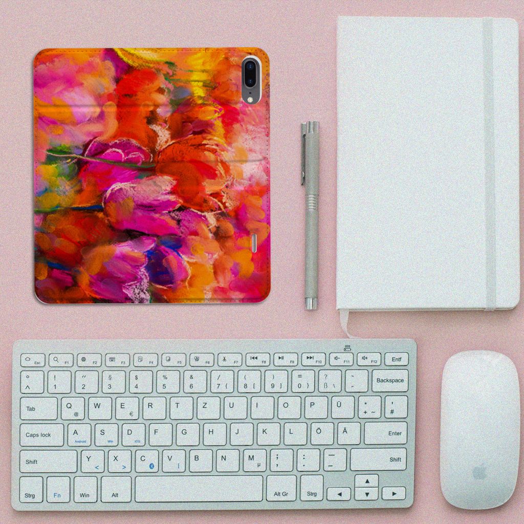 Bookcase Apple iPhone 7 Plus | 8 Plus Tulips