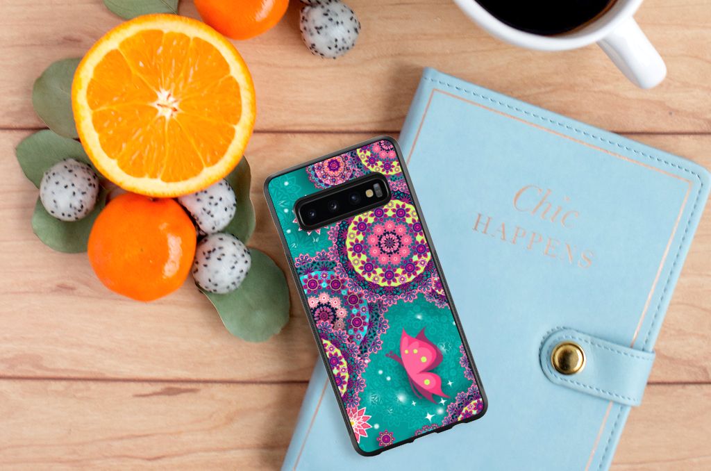 Samsung Galaxy S10+ Case Cirkels en Vlinders B2C Telecom
