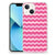 iPhone 13 mini Doorzichtige Silicone Hoesje Waves Pink - B2C Telecom