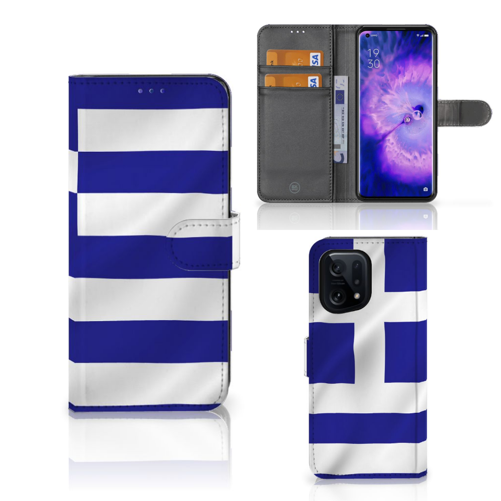 OPPO Find X5 Bookstyle Case Griekenland