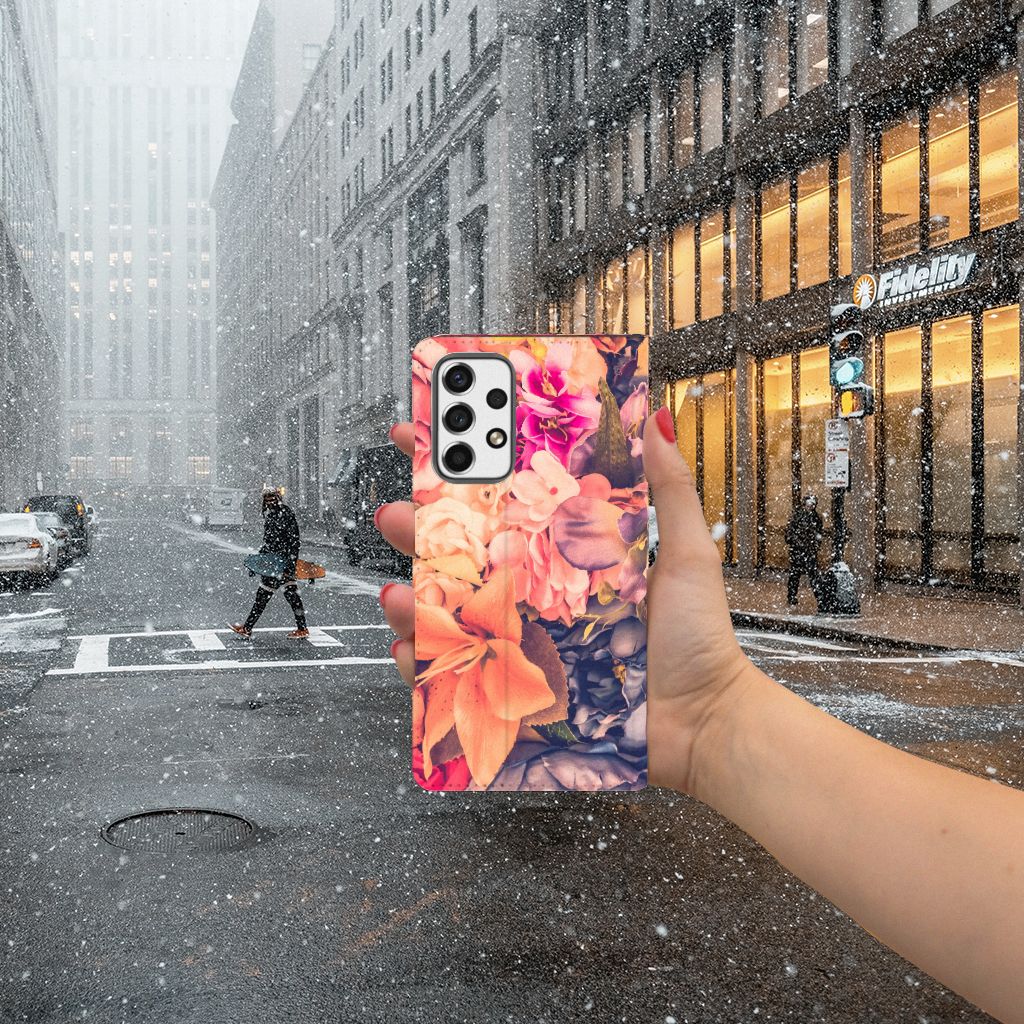 Samsung Galaxy A53 Smart Cover Bosje Bloemen - B2C Telecom