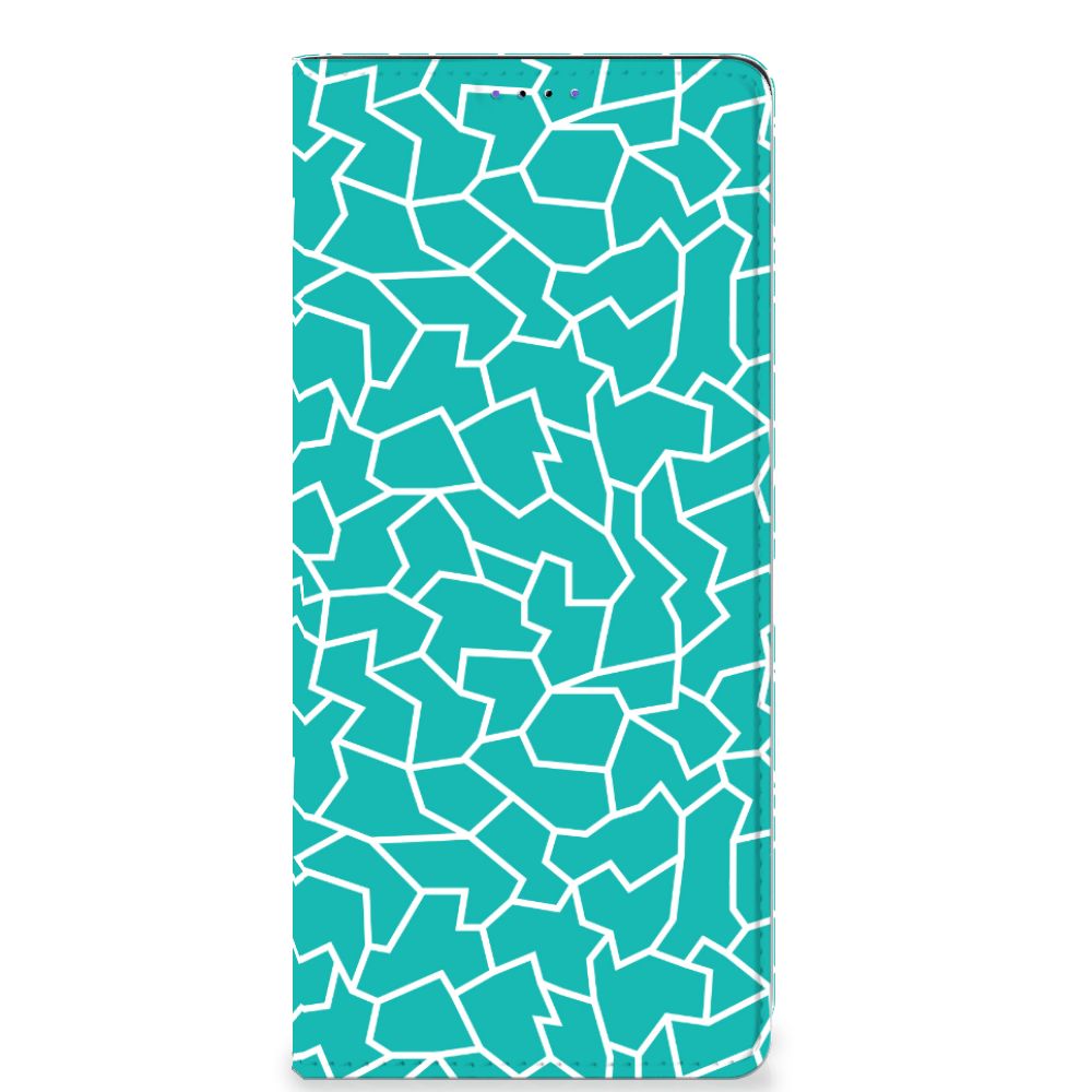 Samsung Galaxy A22 5G Bookcase Cracks Blue