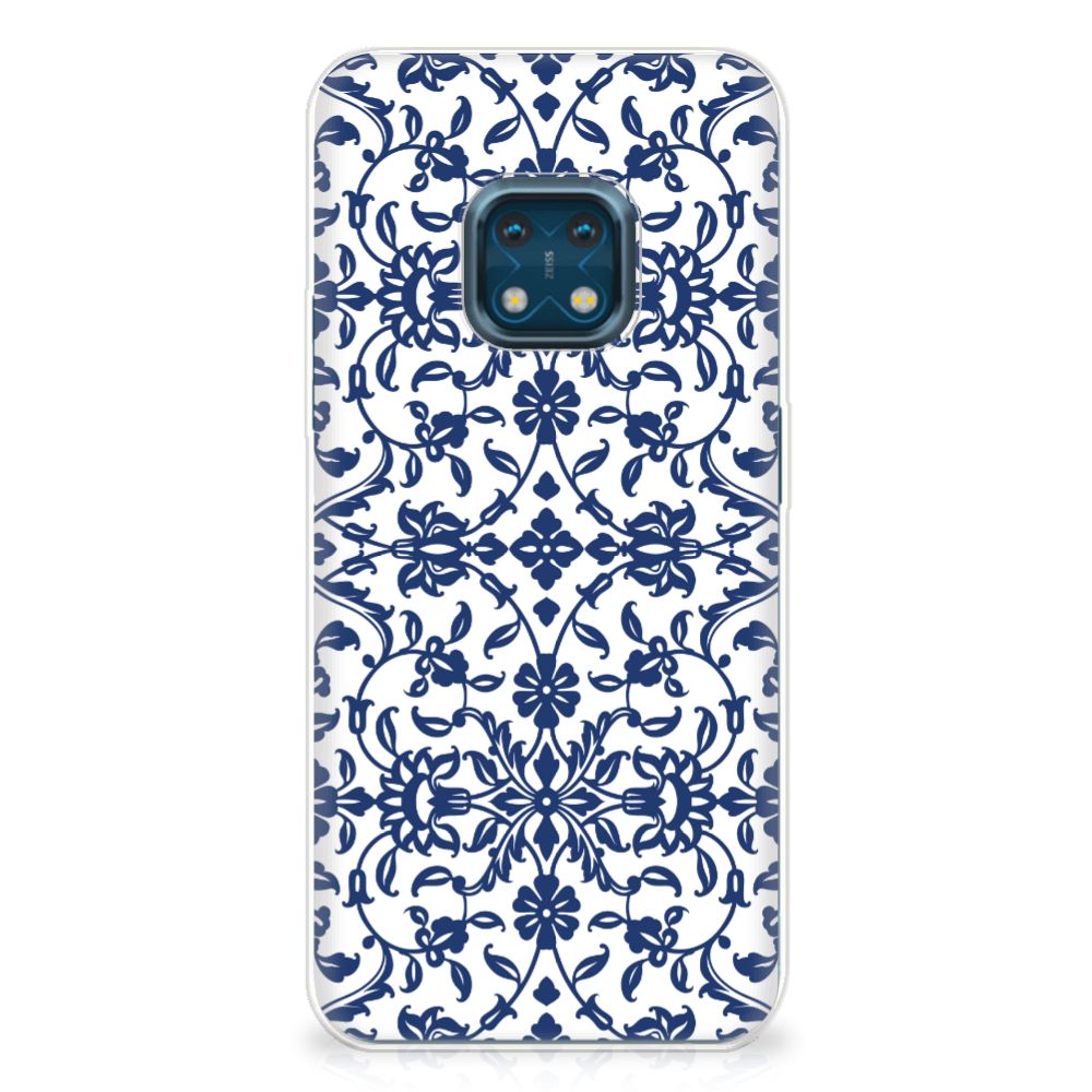 Nokia XR20 TPU Case Flower Blue