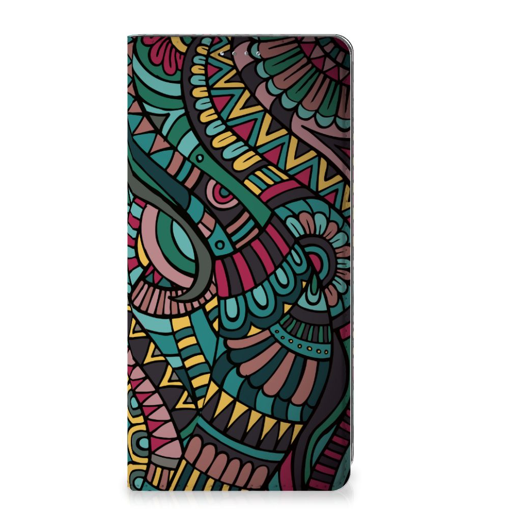 OPPO A57 | A57s | A77 4G Hoesje met Magneet Aztec - B2C Telecom