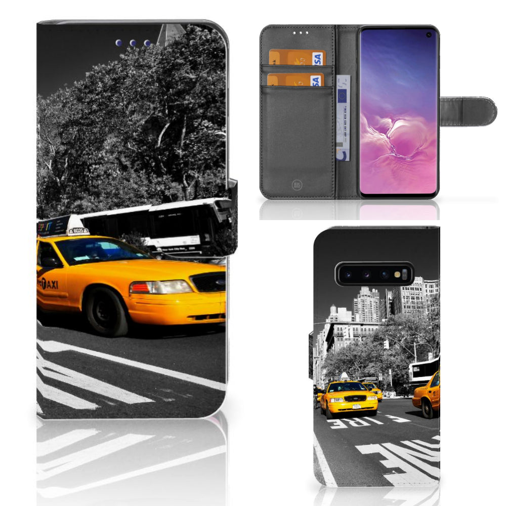 Samsung Galaxy S10 Flip Cover New York Taxi