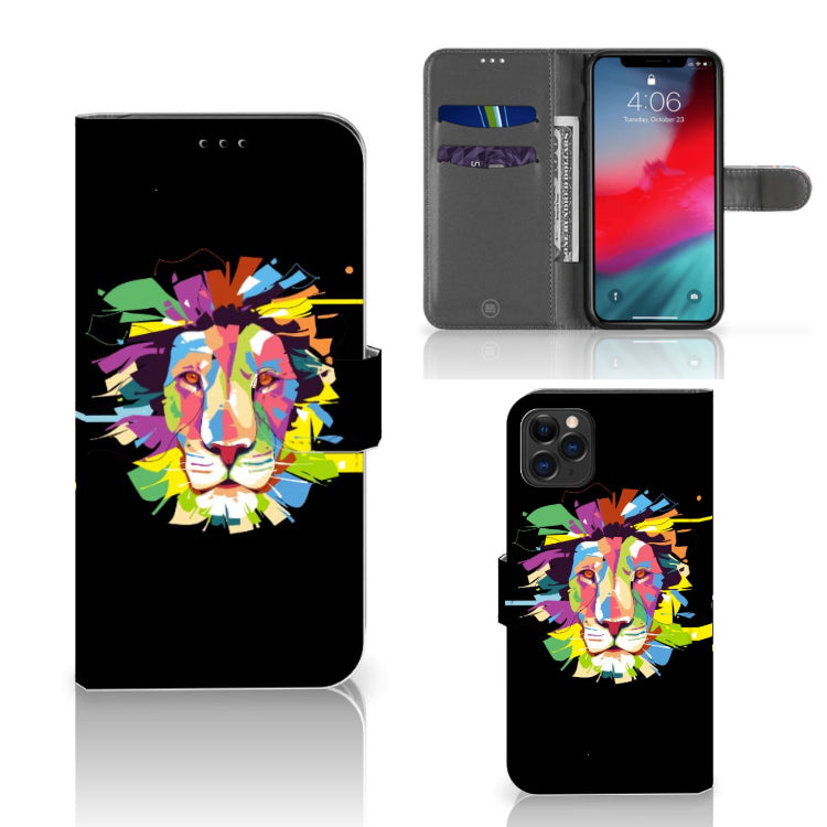 Apple iPhone 11 Pro Max Leuk Hoesje Lion Color