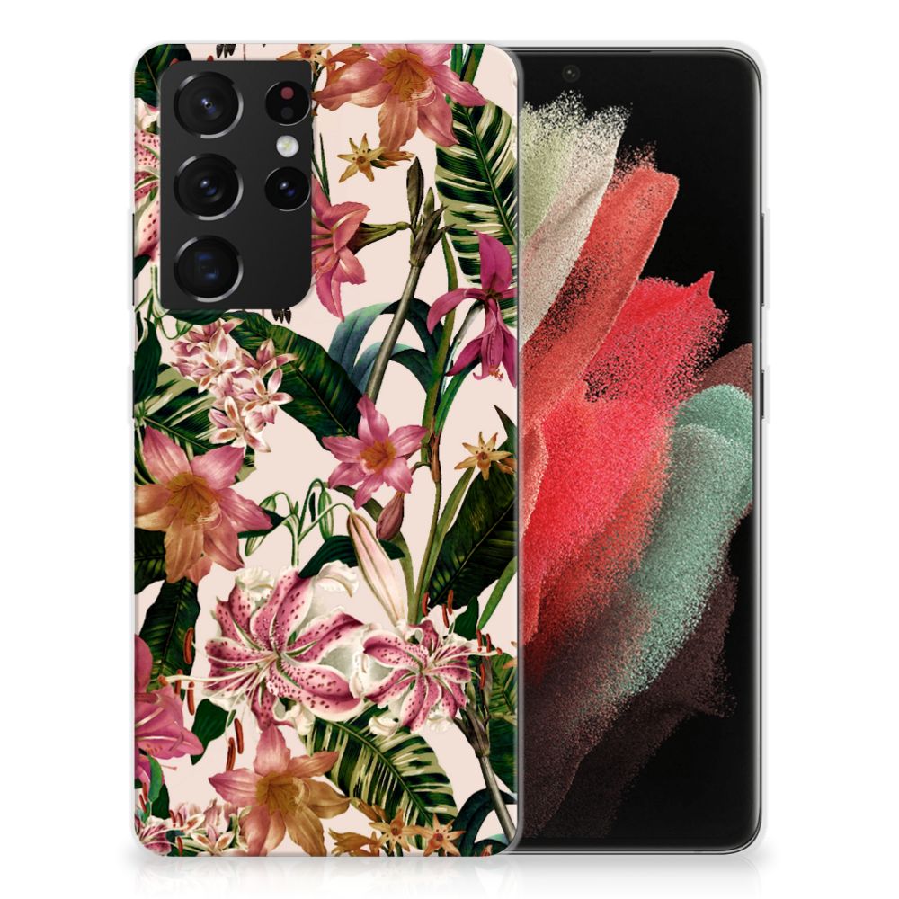 Samsung Galaxy S21 Ultra TPU Case Flowers B2C Telecom