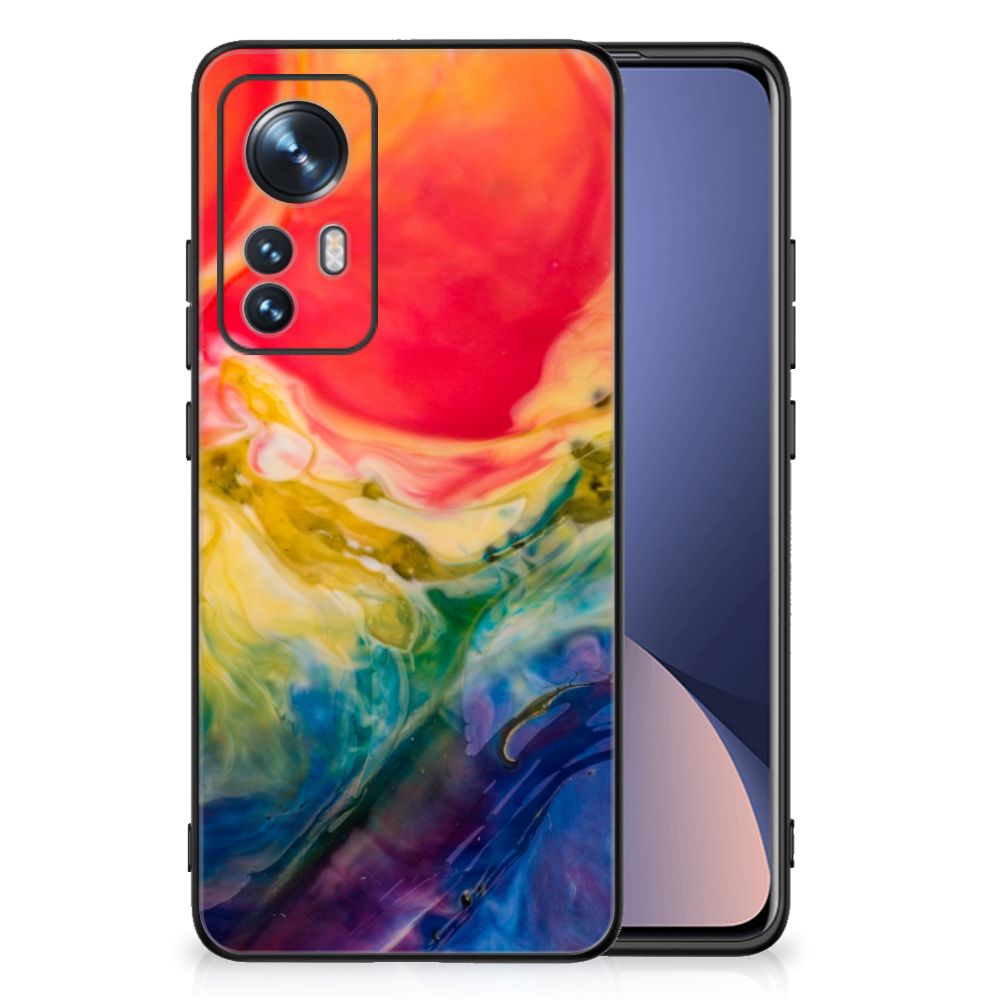 Kleurrijke Telefoonhoesje Xiaomi 12 | 12X Watercolor Dark B2C Telecom